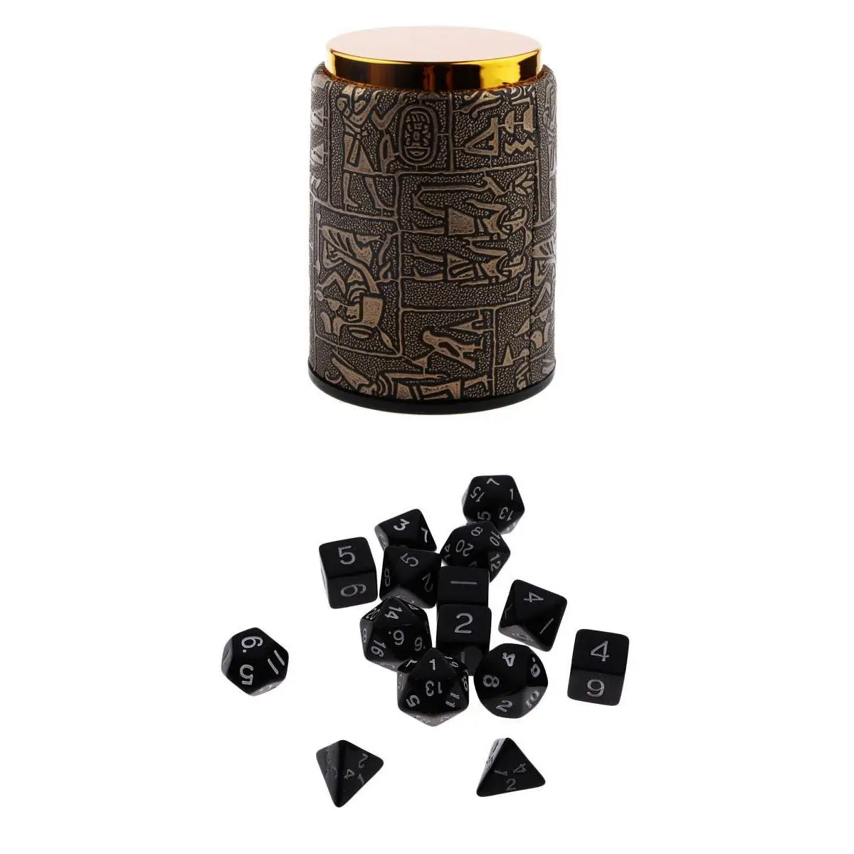 16 шт. Multi кубика TRPG игры подземелья и дракон D4 D20 кости w/сумки чашки|Настольные