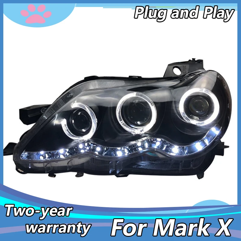 

Car Styling Head Lamp for Toyota Reiz Headlights 2006-2009 Mark X LED Headlight Bi-Xenon Head Lamp LED DRL Car Lights