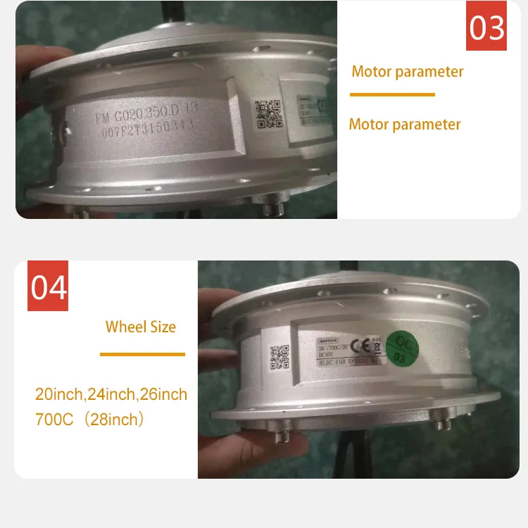 Bafang 36 v/48 v 250w 350w 500w переднее колесо двигателя E-bike бесщеточная Планетарная втулка колеса 26 дюймов 700C Электрический велосипед конверсионный комплект