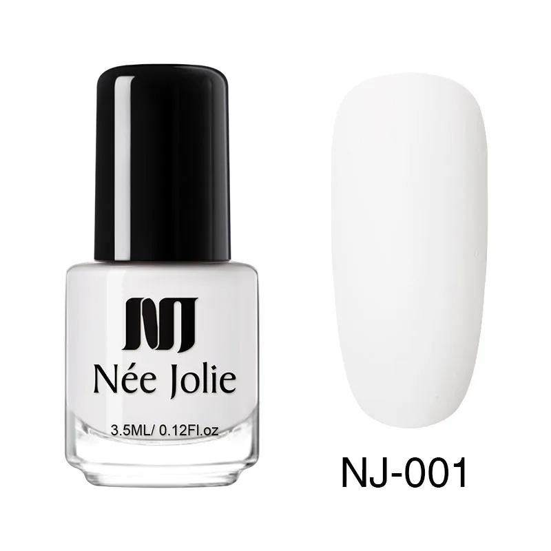 3.5ml Matte 01 Лак для ногтей NEE JOLIE, кофейный, серый, красный, серия Nail Varnich, чистый цвет, лак для ногтей, лак, украшение, 3,5 мл - Цвет: 3.5ml Matte 01
