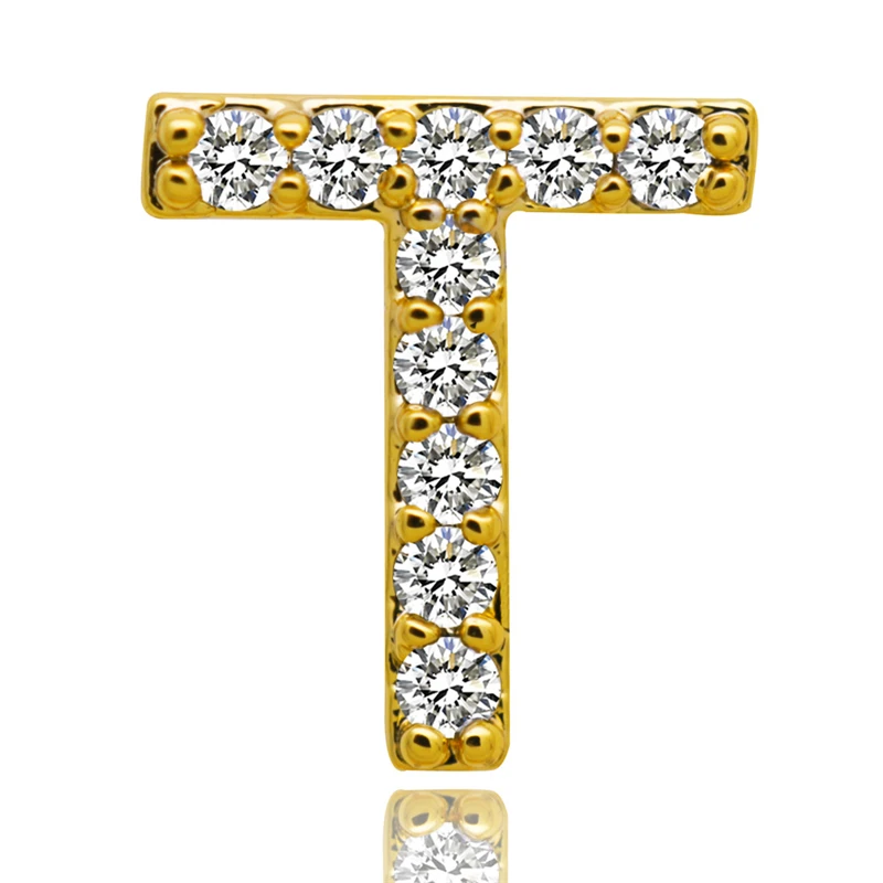 Хип-хоп 26 букв Золотые/серебряные зубы Grillz все Iced Out микро Pave CZ зубные грили с силиконовые Украшения для тела подарок B40