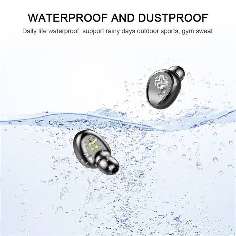 Bluetooth V5.0 наушники беспроводные стерео Спортивные Беспроводные наушники-вкладыши