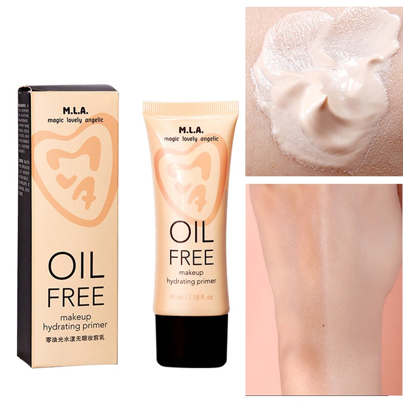 Увлажняющий праймер 35 мл без масла основа для сужения пор гладкая осветления