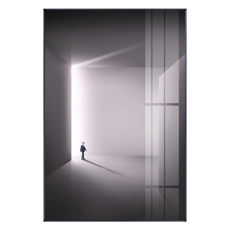 Абстрактный темно и светильник постеры с живописным изображением пейзажа на