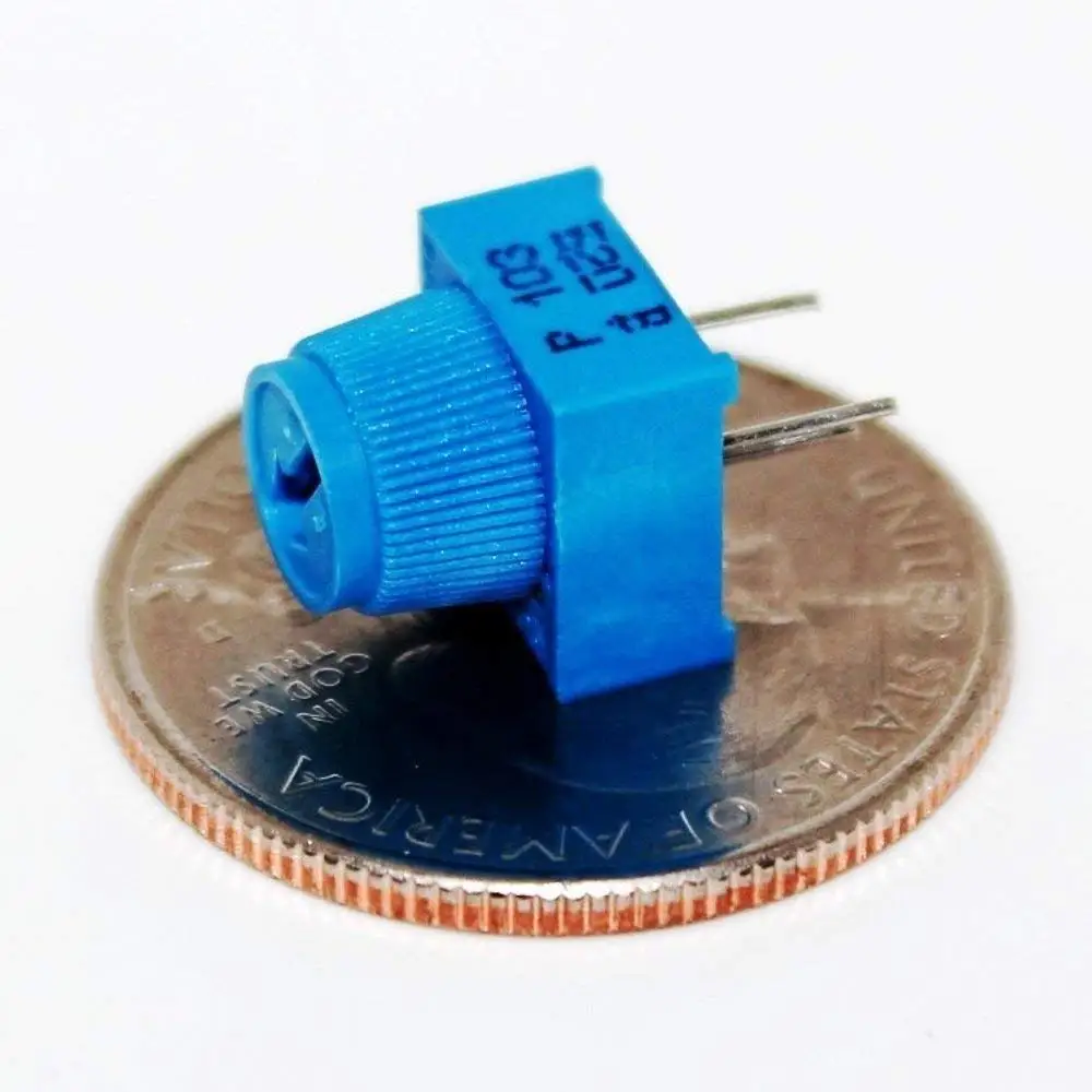 10 шт. макетная плата Trimpot 10K с ручкой для обрезки Potentionmeter 1K 50K 100K Arduino|potentiometer with