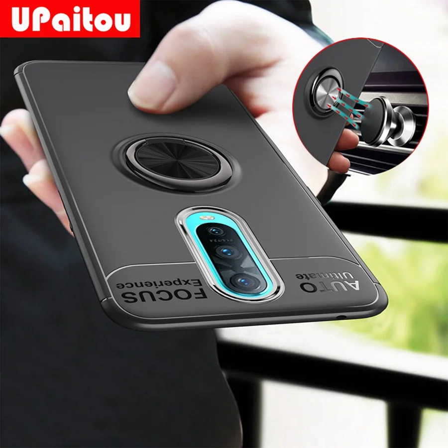 Чехол UPaitou Ring Для OPPO Reno чехол-накладка из мягкого ТПУ с подставкой для Oppo RX17 R17 Neo Pro