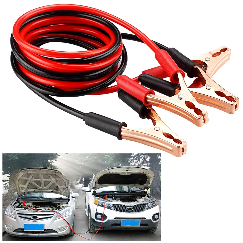 

For High Power Inverter 1 Set 50A Car Battery Alligator Clip Clamp Cable Copper Wire Cable Clamp Auto Battery Wire Accessories