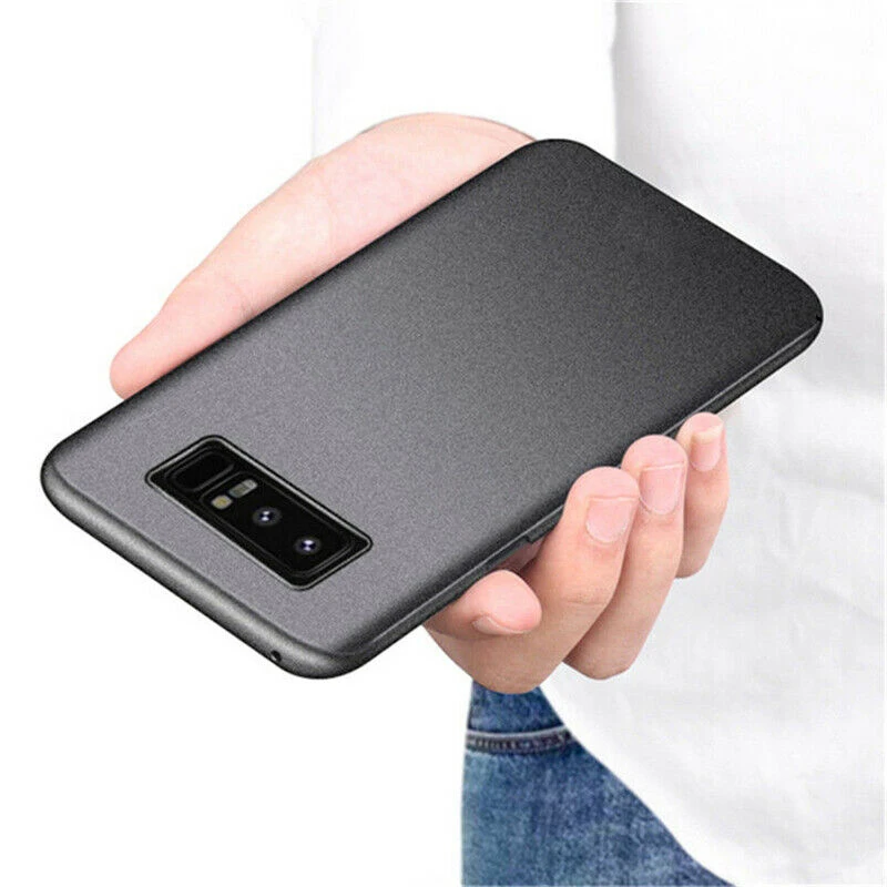 Gray Матовый Противоскользящий чехол из песчаника с эффектом потертости для samsung Note 10 Plus S8 S9 S10 Plus S10E Note 9 Note 8 ультратонкий жесткий чехол из поликарбоната - Цвет: Gray