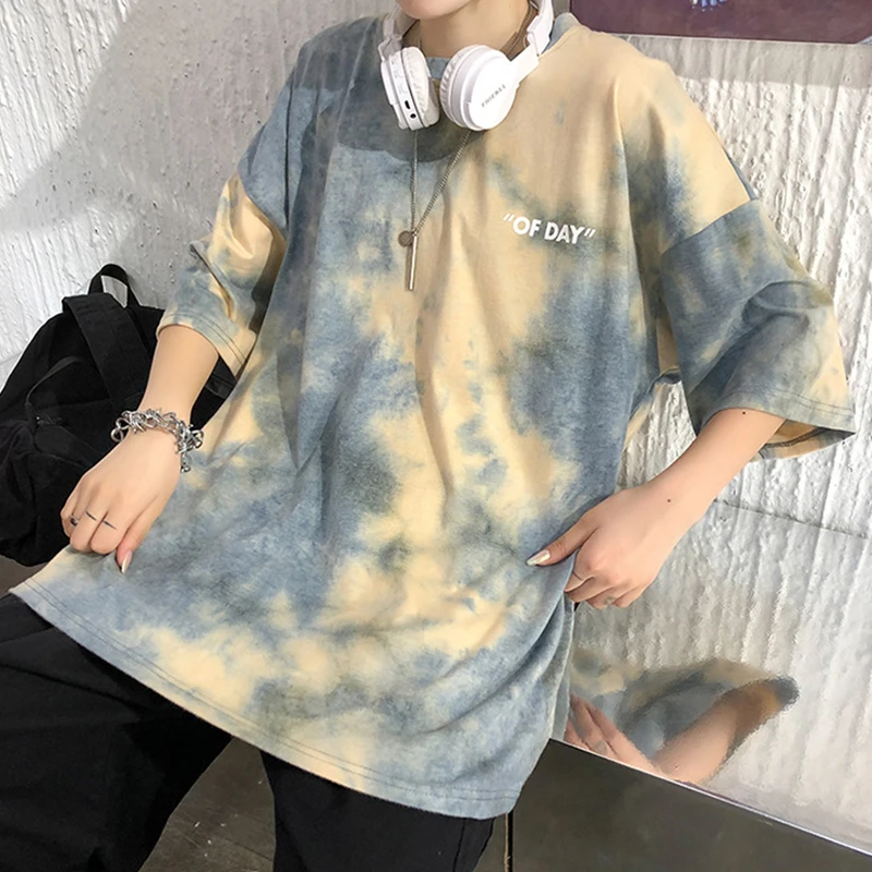 Радуга вареный Футболка с принтом Женская свободная футболка коротким рукавом