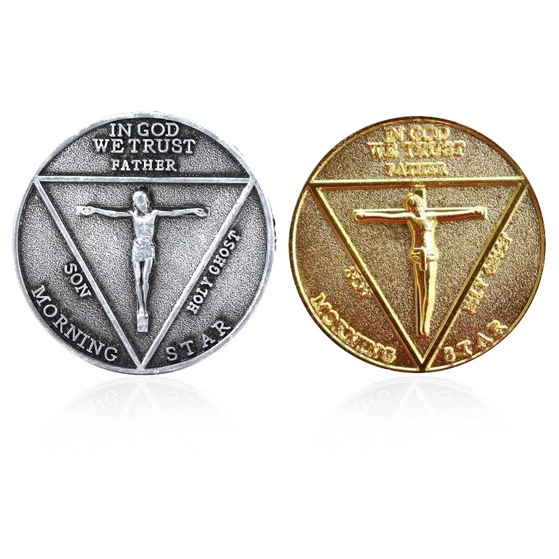 MIDY оптовая продажа Люцифер утро звезда сатана монета металлический брелок