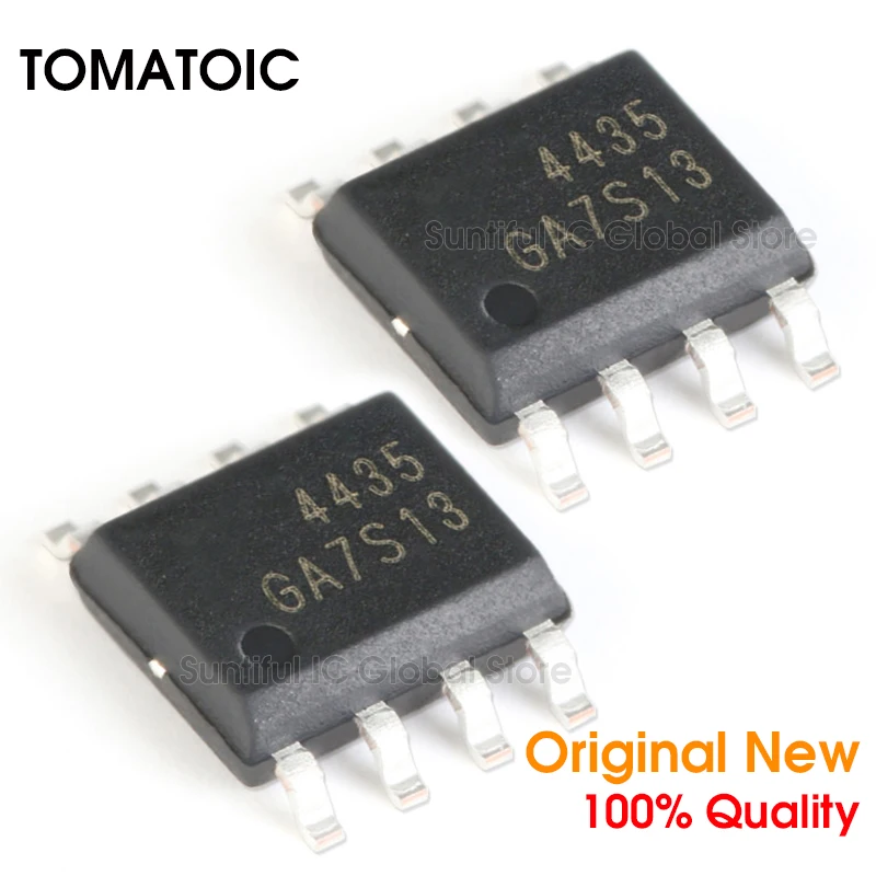 10 шт. AO4435 SOP8 4435 SOP-8 P-Channel SMD MOSFET -30V / -10.5A | Электроника