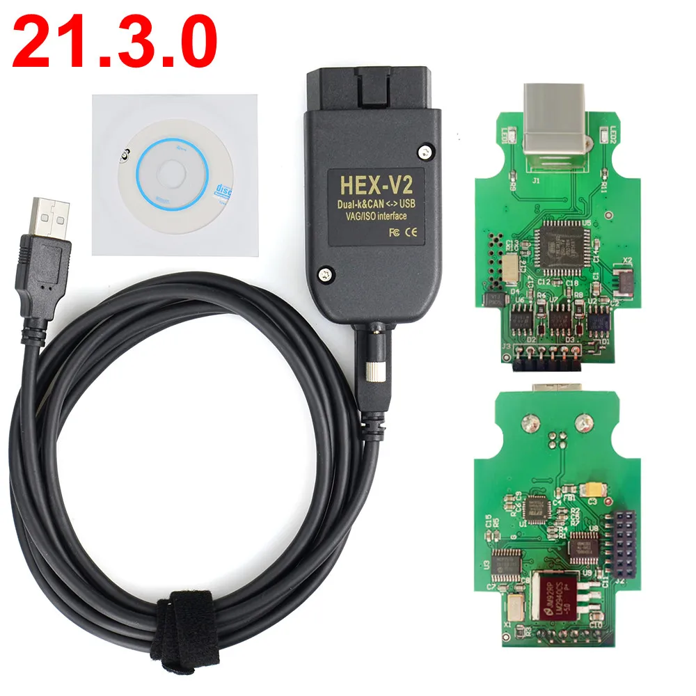 Тестеры Vag Com HEX 21.3.0 V2 интерфейс для VW AUDI Skoda Seat Obd2 сканер ATMEGA162 + 16V8 FT232RQ |