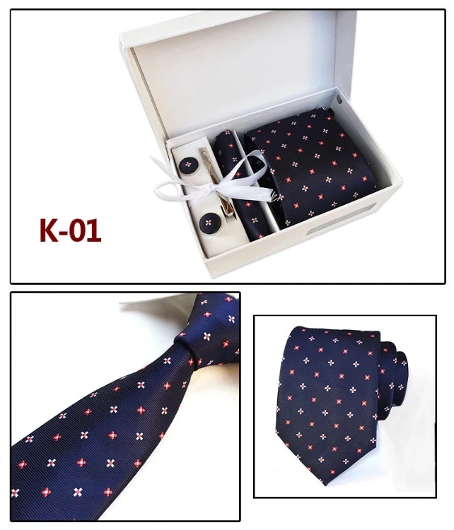 

8.5cm Business Black Solid Paisley 100% Silk Men's Tie with box Neck Strip Ties for Men Formal Luxury Wedding Neckties Gravatas