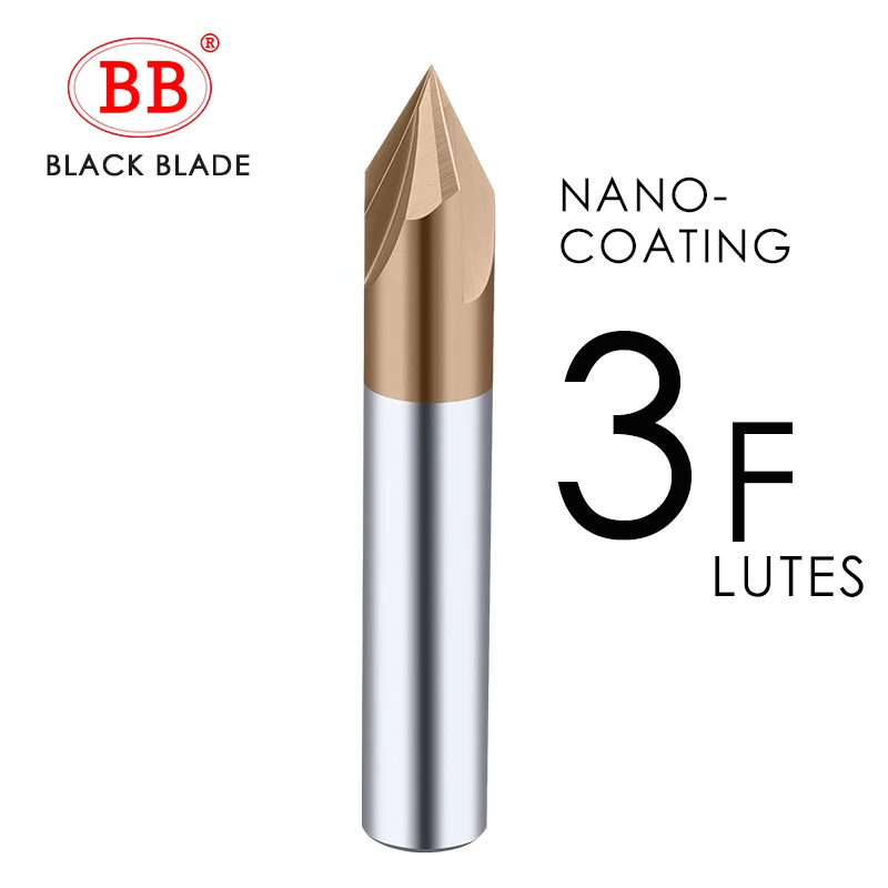 

BB Твердосплавная фреза V-образная 3/6/8 мм 60/90/120 градусов