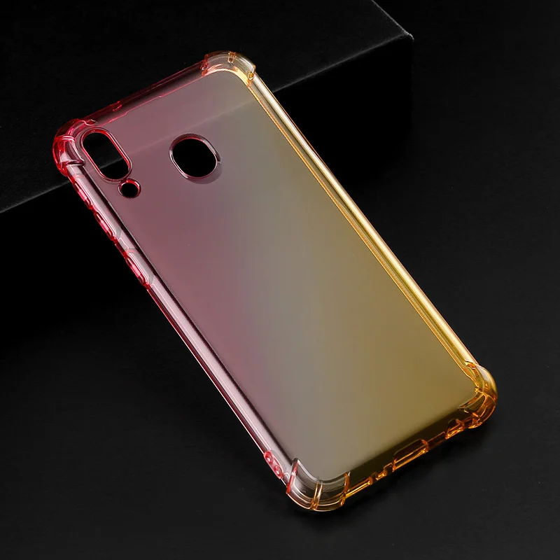 Прозрачный градиентный чехол для Xiaomi Redmi Note 7 Pro 8 5 6 Мягкий Силиконовый ТПУ задней