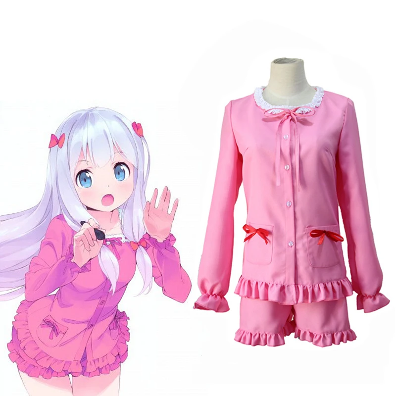 

Eromanga Sensei Косплей lzumi Sagiri милый топ с бантом + брюки тыквы Женские аниме пижамные костюмы для девочек