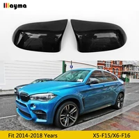 1 1 replacement m style for bmw x5 f15 28i 30d 35i m50i xdrive x6 f16 carbon fiber rear side view mirror cover 2014 2018