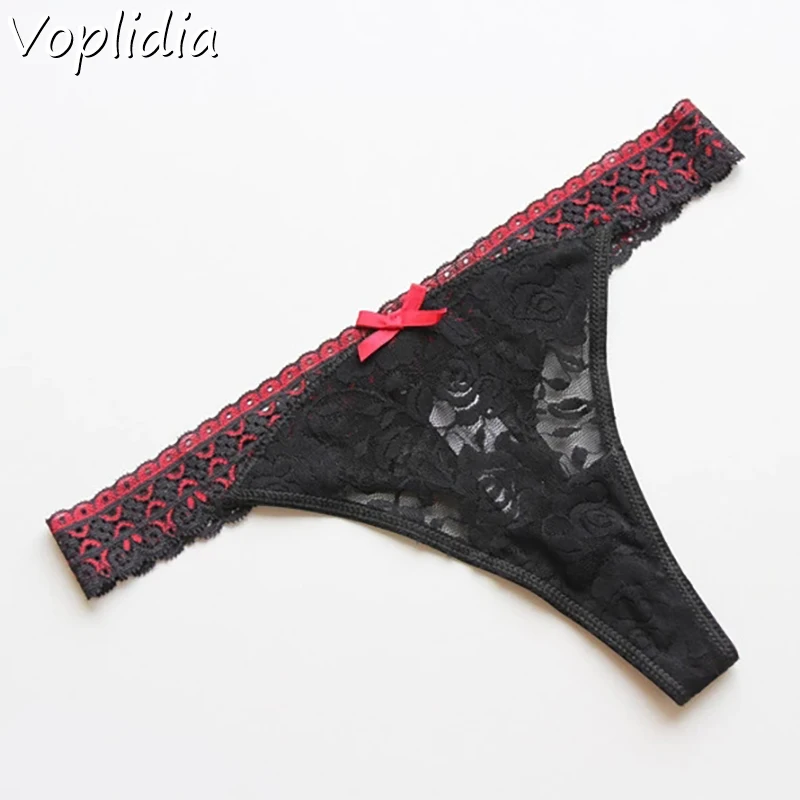 Voplidia цветочный Т образные новое нижнее белье Для женщин сексуальные трусики для