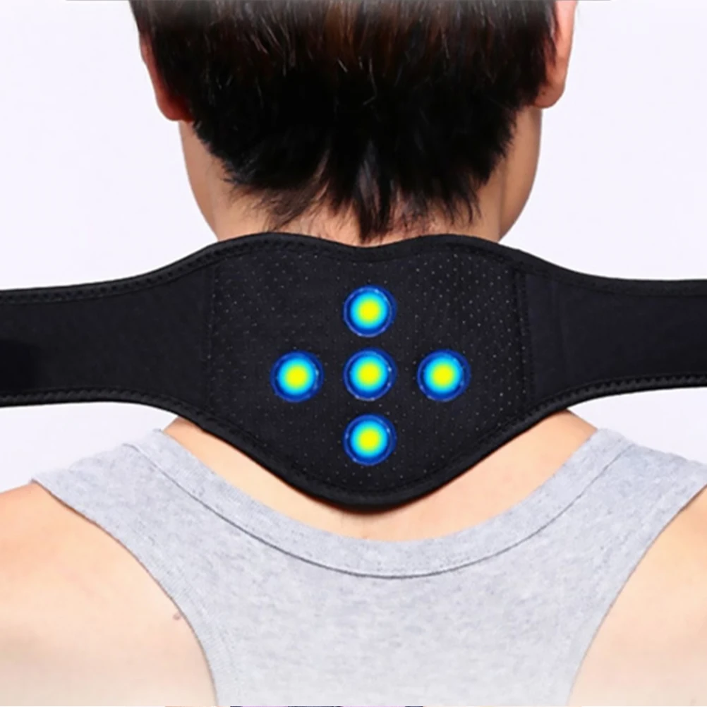 1 шт Магнитный прогревающий массажер для шеи с подогревом задняя шейный охранник