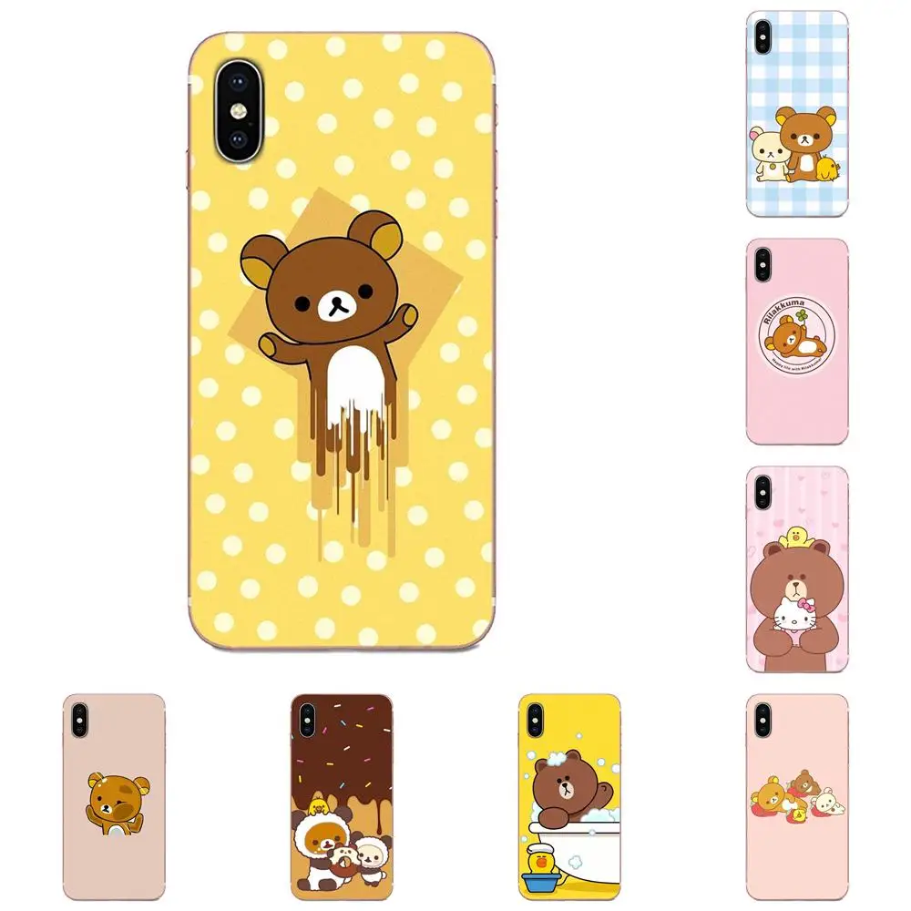 Одежда от бренда Rilakkuma Медведь Мягкий чехол для мобильного телефона Samsung Galaxy Note 10
