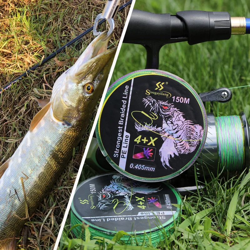 

Sougailang 4X+X Fishing Line 150M 300M 4Strand Braided Line Multifilament Line Japan PE Line Floating Line Fishing Wired 22-87LB