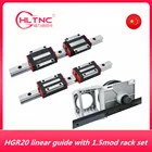 Линейные направляющие HGR20, 2 шт., 4 шт., блоки HGH20CA, HGW20CC, каретки, 1 шт. 1,5 мод, стойка с прямыми зубьями 20*20, коробка передач с длинным валом 1,5 Мода