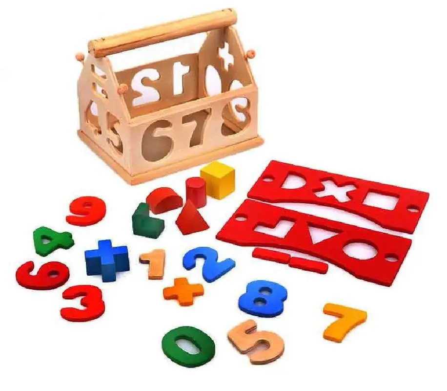 Деревянные головоломки строительные блоки игрушка мудрость дом когнитивные