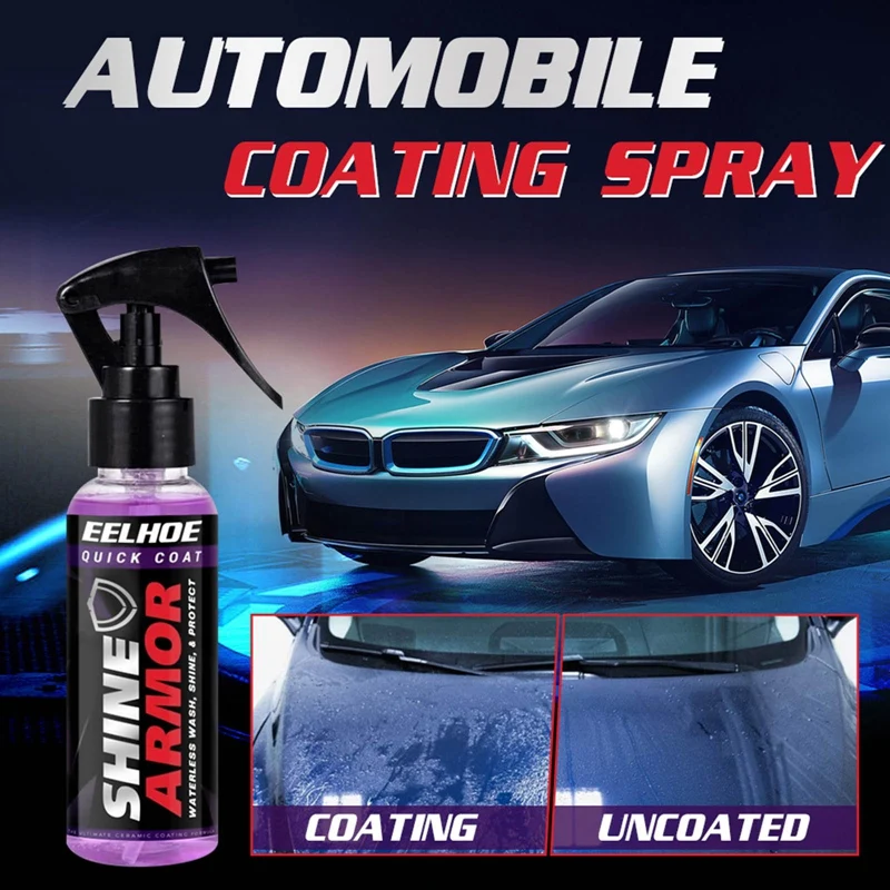 Dropship 120ml Car Nano Ceramic Coating Polishing Spraying Wax Shine Armor Ceramic Wash Fortify Quick Coat Polish Sealer Spray