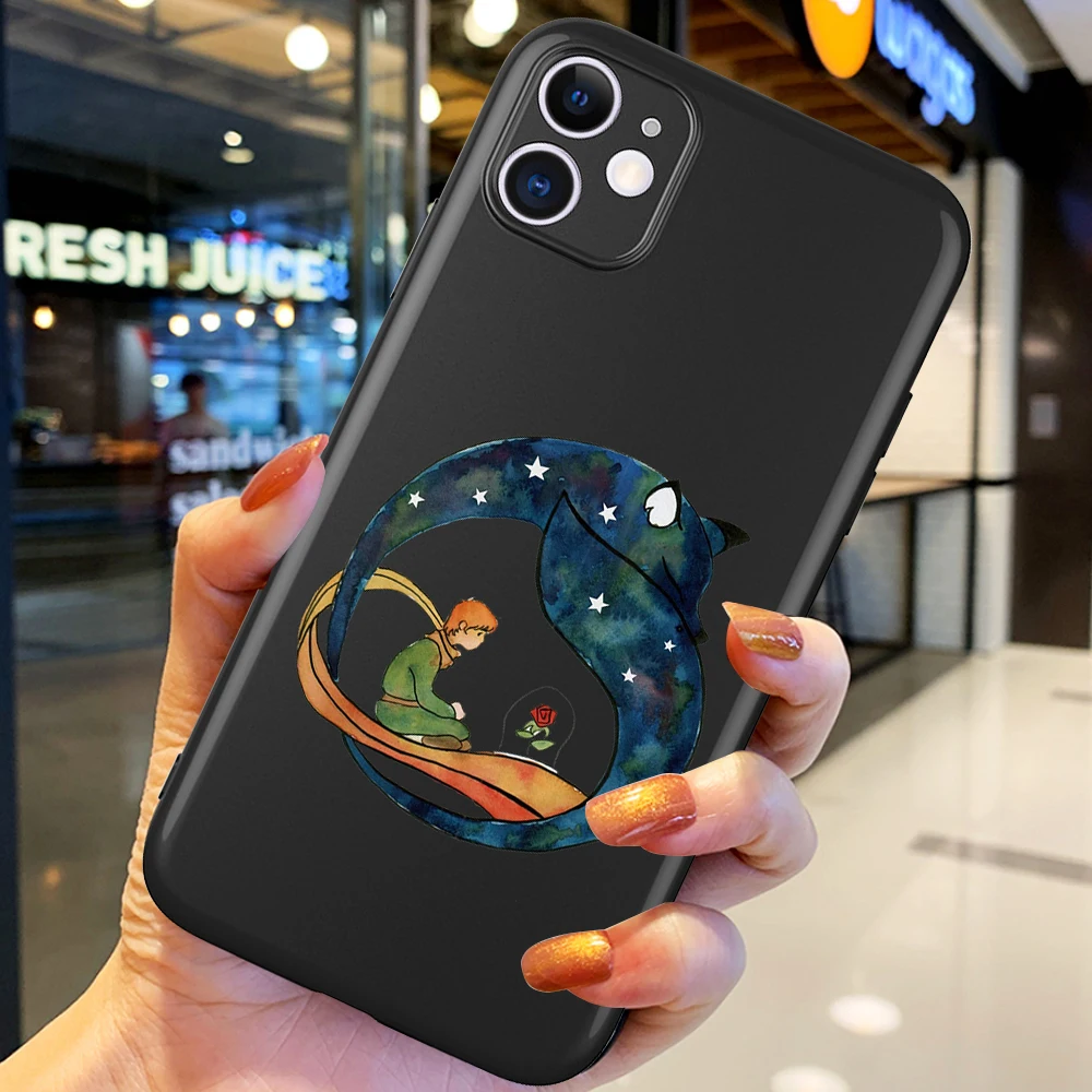 Мультяшный Милый Маленький принц для IPhone 13 12 Pro Max 5 6 6S 7 8 SE 2020 Plus X XS XR 11 чехол