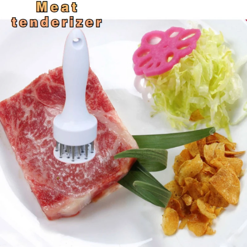 

new arrival Steak Pork Tender Meat Needle Tender Meat Device Stainless Steel Steak Needle Rib Breaking Knife Kitchen Gadget