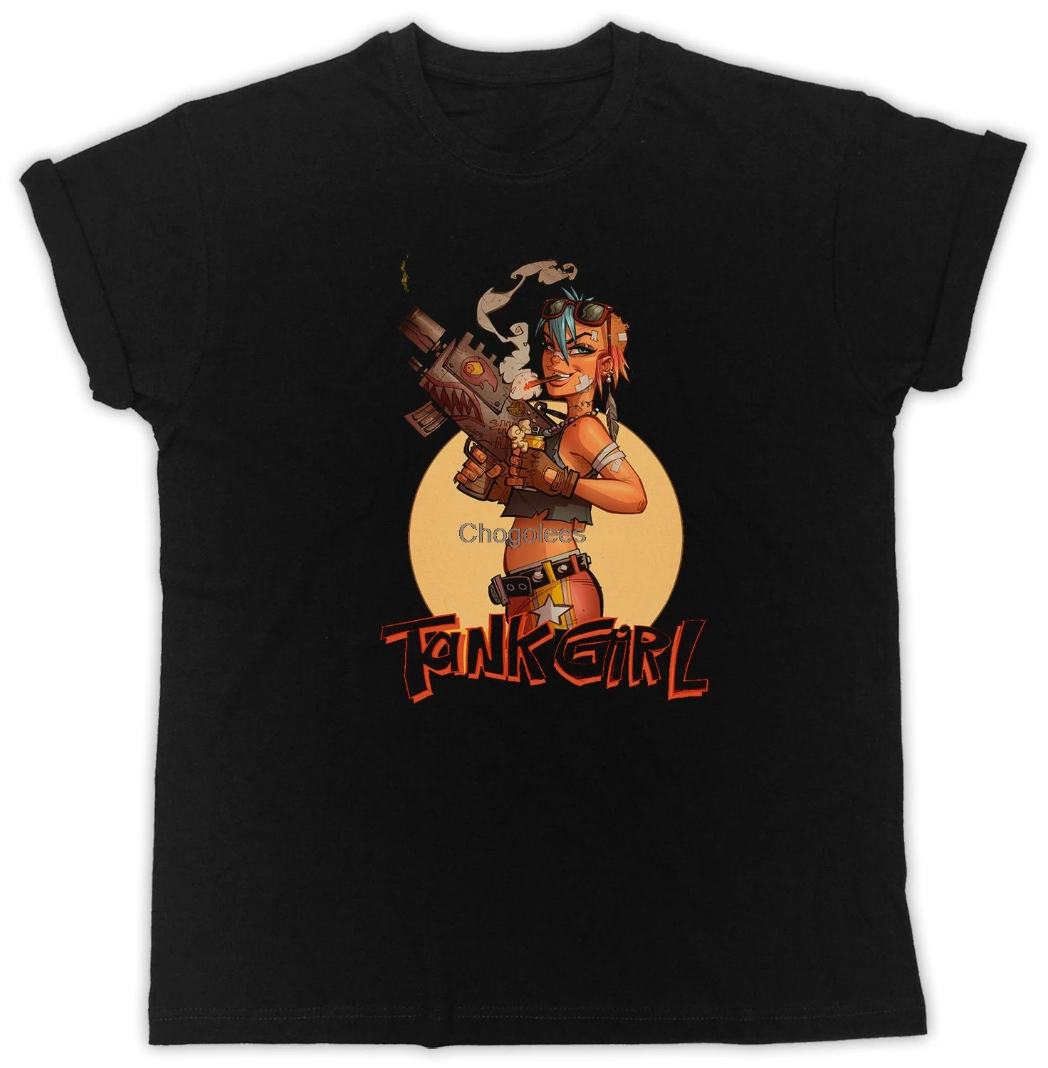 Танк для подружки подарок на день рождения кенгуру с коротким рукавом черный -