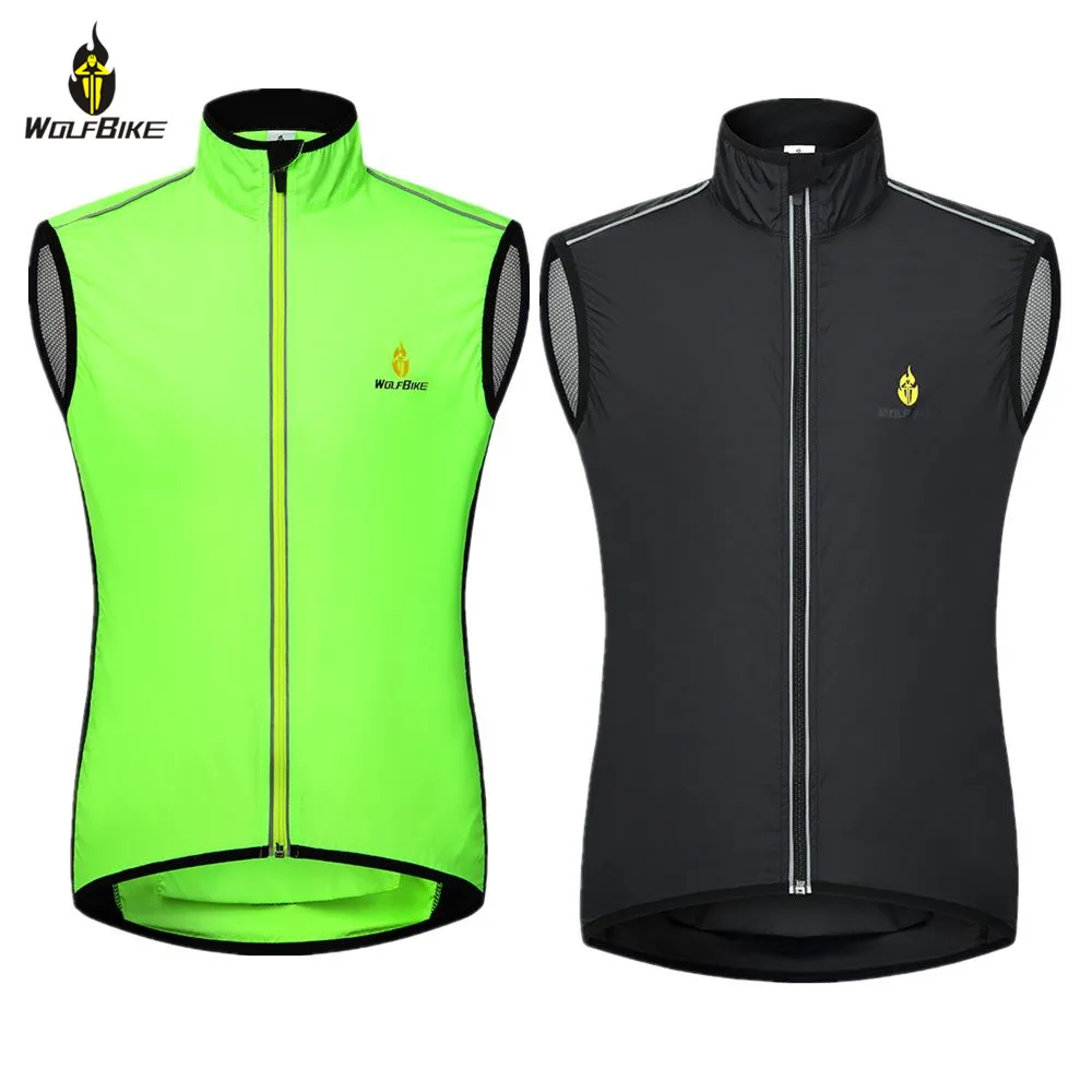 

WOLFBIKE Breathable Men Cycling Vest Wind Coat Jacket MTB Bike Bicycle Gilet Windbreaker Sleeveless Riding Jersey Clothing