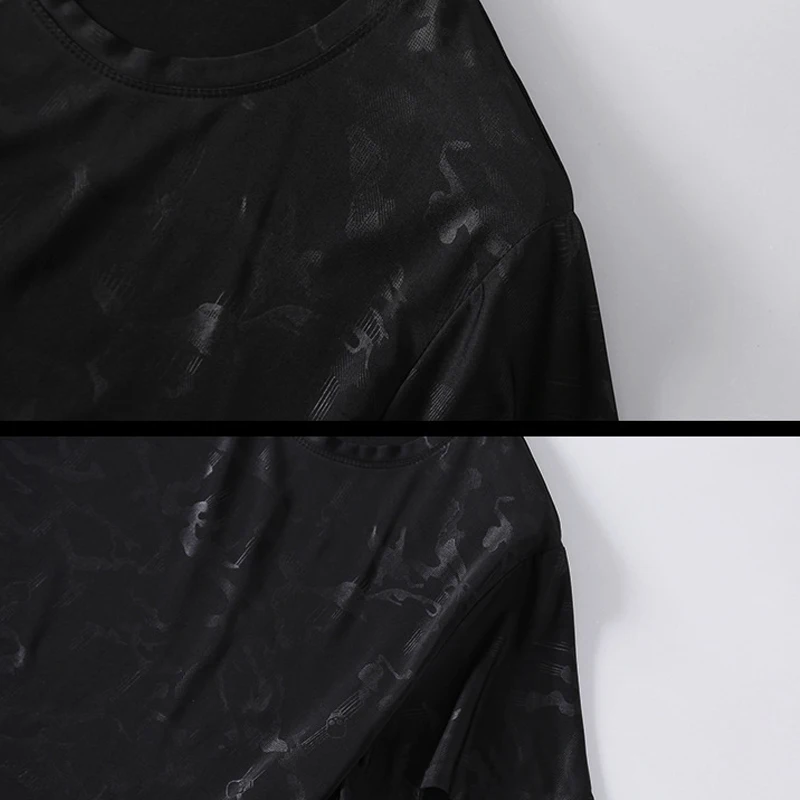 

Black T-shirts Men 2021 Summer Short Sleeve Tshirt Cool Big Size T Shirt Streetwear Fashion Tees Tops Plus Size 11XL HA103