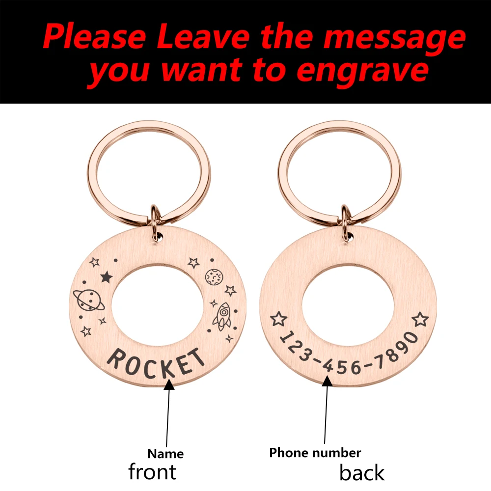 Оптовая продажа персонализированные гравировочные Именные Бирки Для домашних