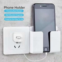 wall charger hook mobile phone holder for iphone xiaomi universal cellphone hanging stand bracket hooks charging dock holder
