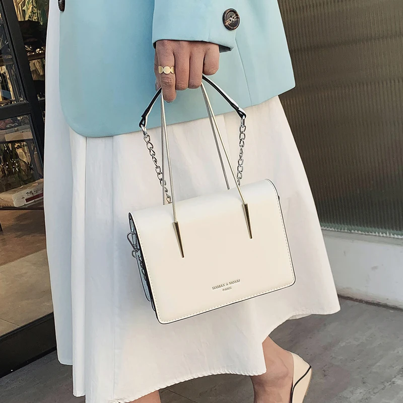 

Новая модная сумка через плечо с цепочкой в стиле интернет-знаменитостей универсальная маленькая квадратная сумка