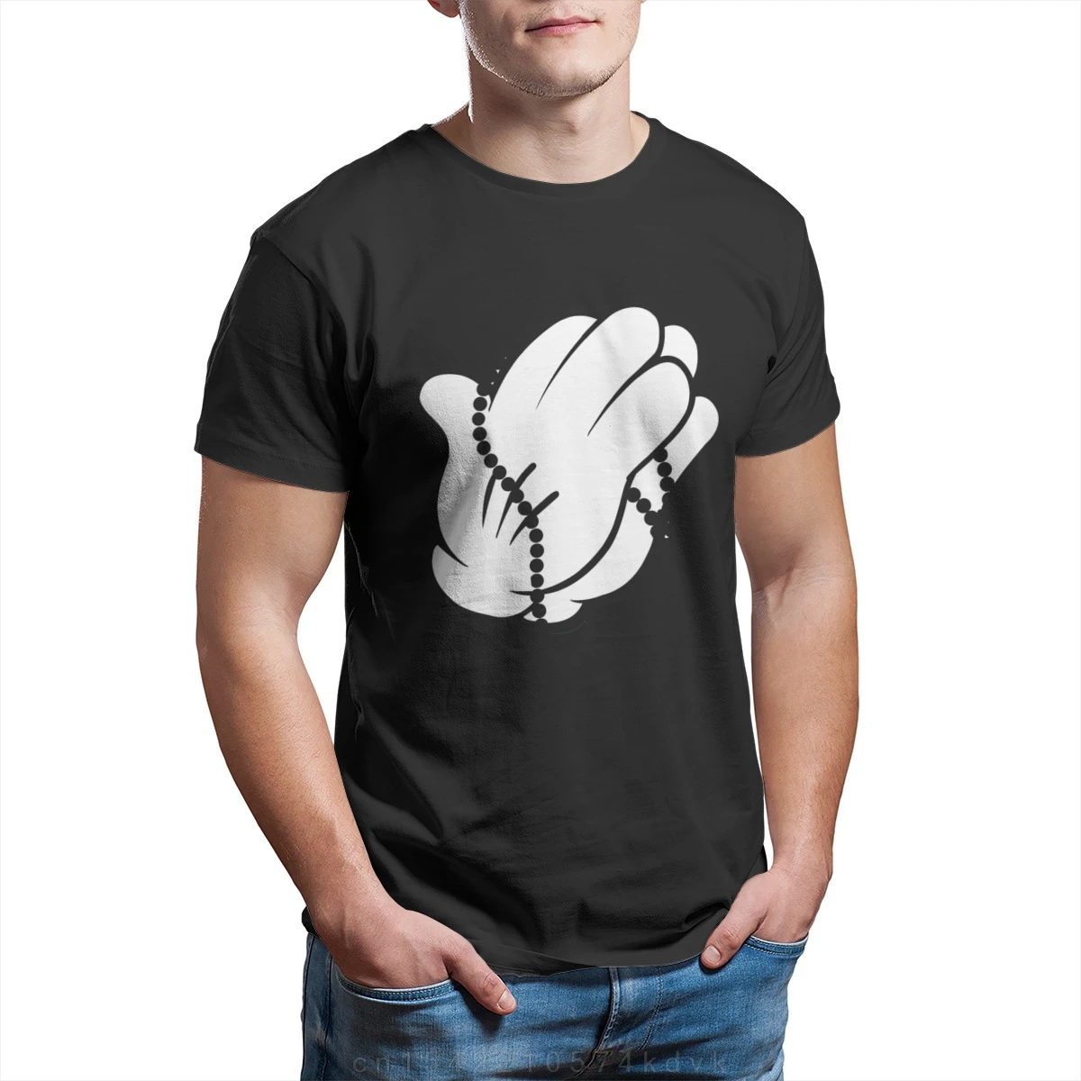 

pray Essentials Custom 100% Cotton Wholesale Clothes Tops T-shirt 27739