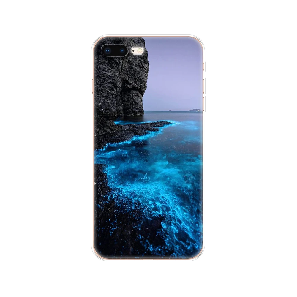 For iphone 7 8 Case Silicon Soft TPU Back Phone Cover For Apple iPhone 7 8 plus Case Etui Bumper Protective Coque Painting Shell