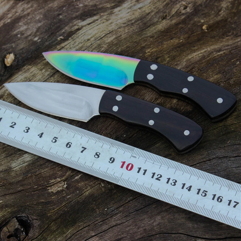5 &quot55HRC Ножи 440 стали многофункциональный открытый маленький прямой нож Дикий