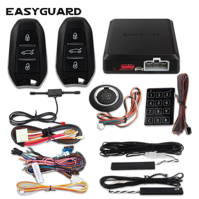 Система автомобильной сигнализации EASYGUARD PKE с дистанционным запуском двигателя