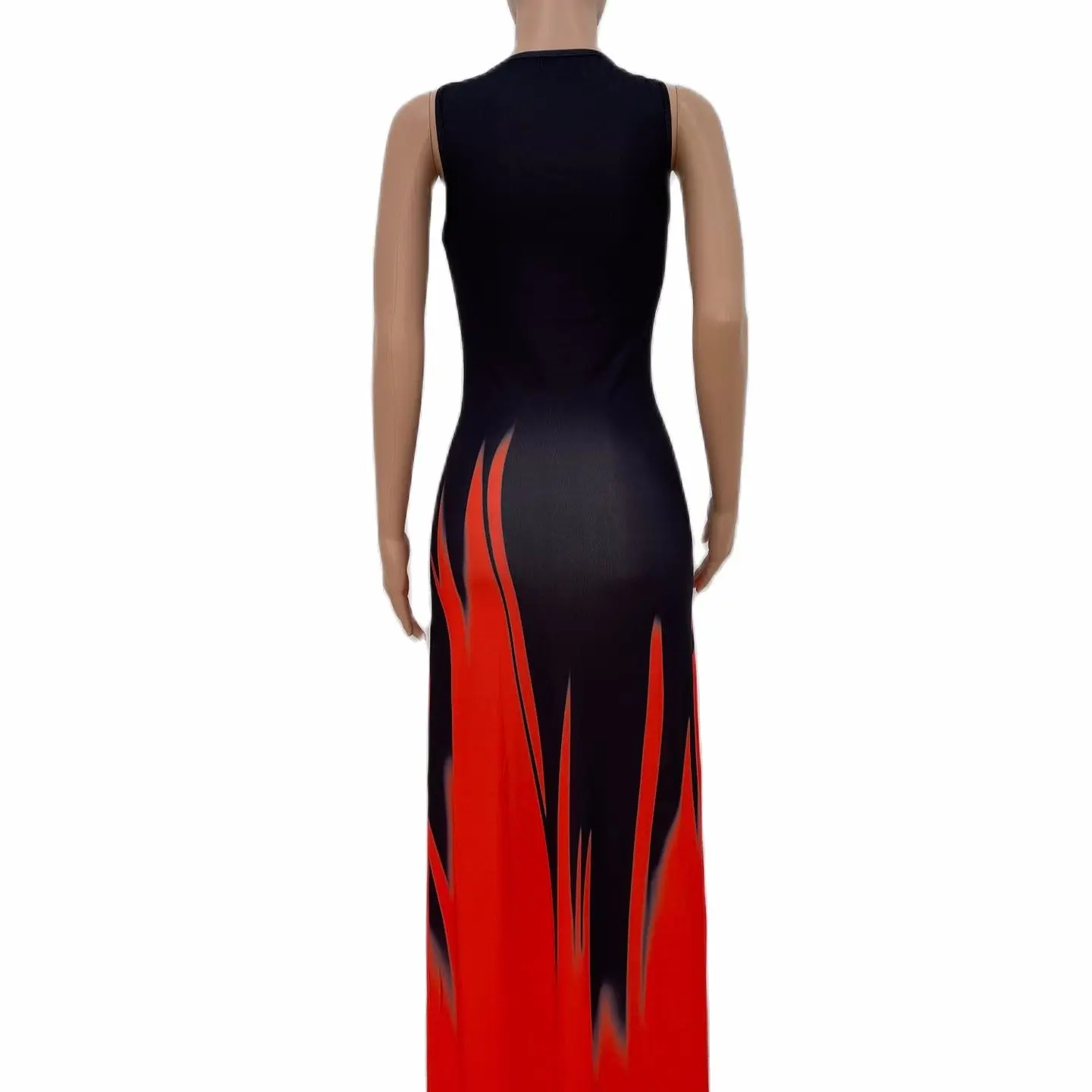 

Large Size High Quality Women's Clothing 2021 The New Fashion Printing Swing Sling Dress