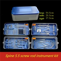 orthopedic instruments medical spine 5 5 pedicle screw and rod instrument set lumbar posterior titanium rod installation kit