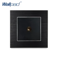 television socket wallpad luxury satin metal panel tv television electric wall socket electrical outlets jack for home