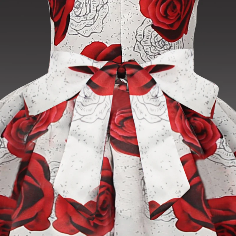 Детское платье с юбкой годе юбкой-годе и цветочным принтом | Свадьбы торжества