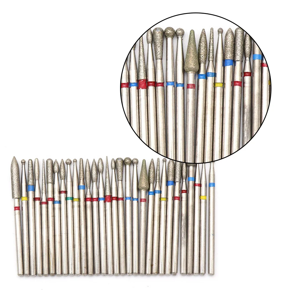 

1 Set Aluminum Alloy Manicure Bit Set Manicure Set Ceramic Nail Bit Suitable for Nail Salon Nail Art School High Quality