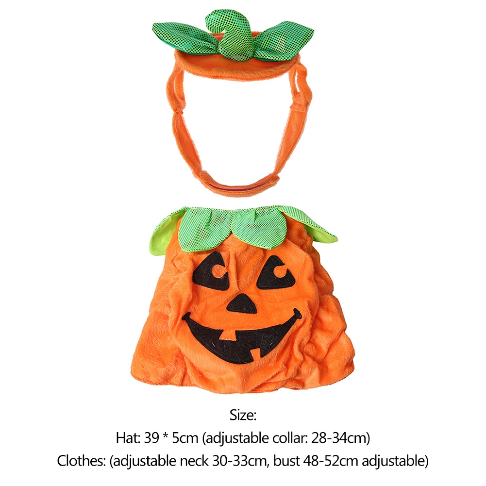 Милый костюм для домашних животных Хэллоуин Тыква Одежда Щенок Кошка Собака