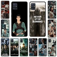 movie series the maze runner phone case for samsung galaxy a51 a71 a21s a12 a11 a31 a52 a41 a32 5g a72 a01 silicone black cover