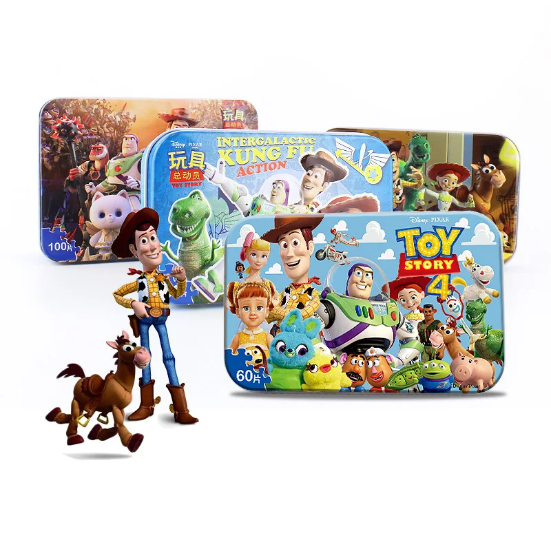 Оригинальные disney Pixar Toy Story 4 60 ломтик Маленький кусок детские игрушки-головоломки деревянные головоломки игрушки для детей подарок на день рождения