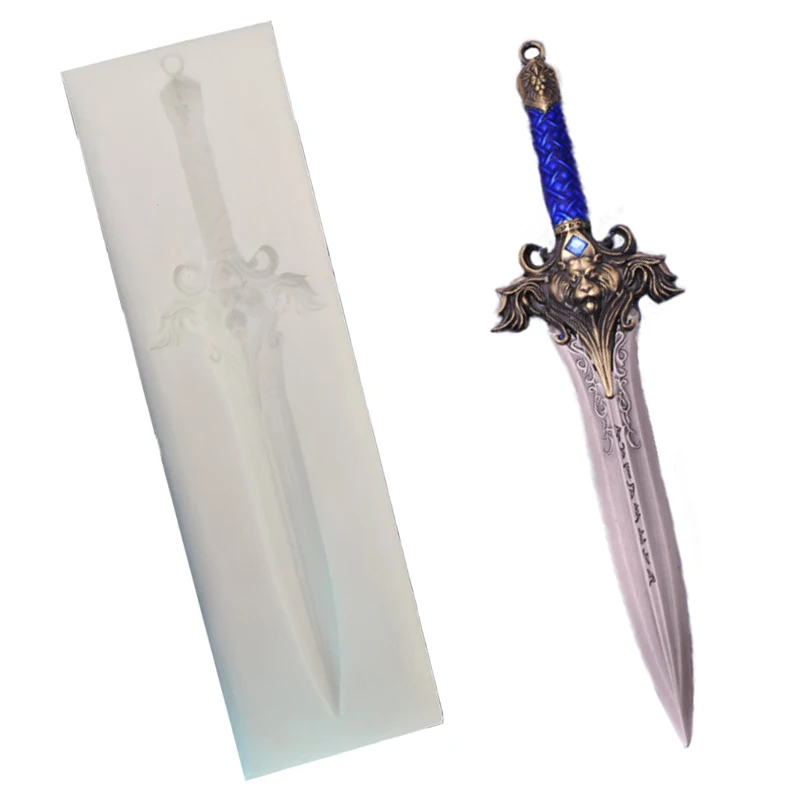 

Кружевная форма для мастики, Лев, меч, инструменты для украшения тортов, силиконовая форма сахарный шоколадный, инструменты для выпечки тор...