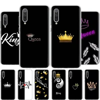 king and queen phone case for xiaomi mi 11t 11i 11 ultra 10 lite 5g 12 pro 12x 10t 9t 9 8 6x 5x coque shell